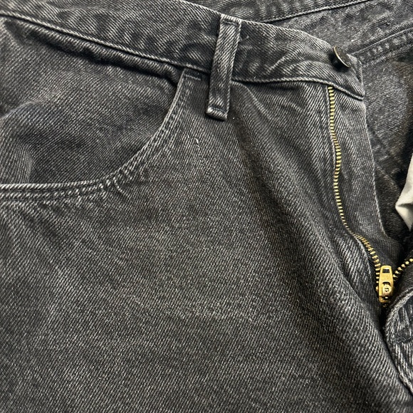 Rustler Straight Black Frayed Jeans size 30 - Picture 15 of 16